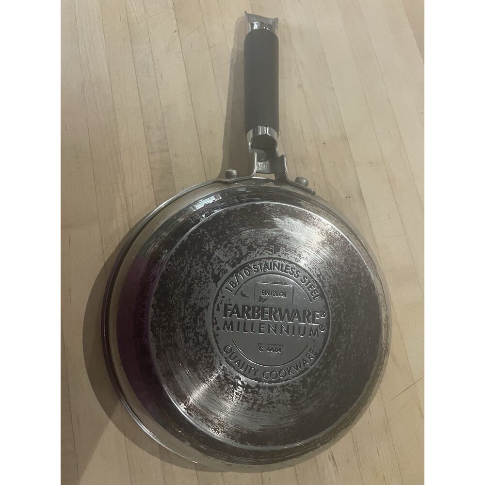 Farberware Millennium 8 Inch Stainless Steel Frying Pan Durable Oven Proof Vtg